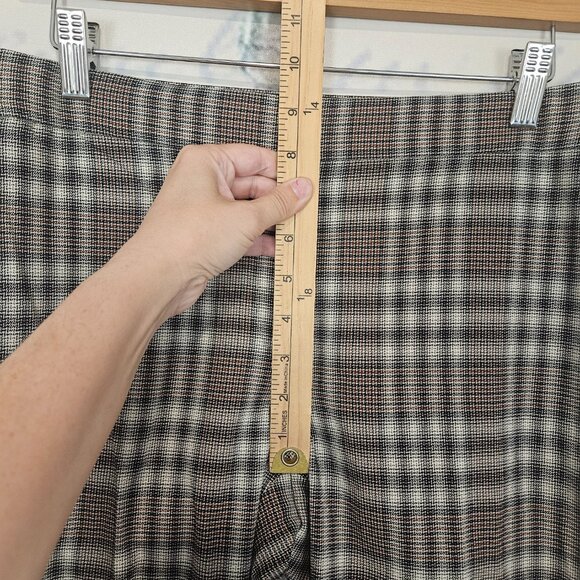 NWT Theory Kick Pants Optical Plaid Size 4 Virgin Wool Blend $345 - Picture 10 of 12